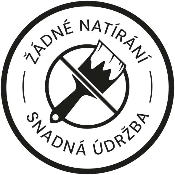 Žádné natírání - snadná údržba